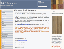 Tablet Screenshot of dndhardwoodsonline.com